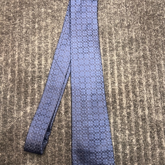 Coach Navy Textured Tie
